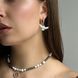 Сережки з рельєфною горлицею та фурнітурою золотого кольору 603 фото 2