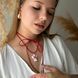 Янгол вишивка на чорному шнурочку 400 фото 3