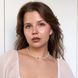 Кольє з прозорого кришталю та позолоченим серцем 1977 фото 3