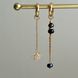 Сережки трансформери з авантюрину і натуральних перлин 890 фото 5