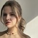 Кольє з натуральних перлів та кришталевих намистин 1964 фото 2